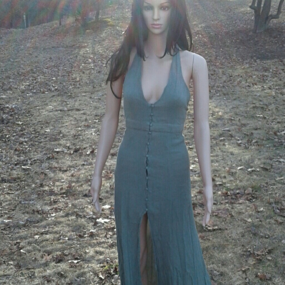 Stunning forest green dress